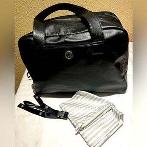 Lululemon Leather duffle travel/ gym bag.